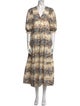 Hunter Bell Printed Long Dress