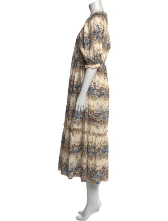 Hunter Bell Printed Long Dress