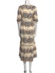 Hunter Bell Printed Long Dress