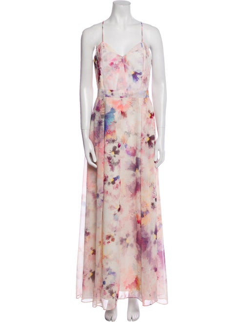 Hunter Bell Floral Print Long Dress