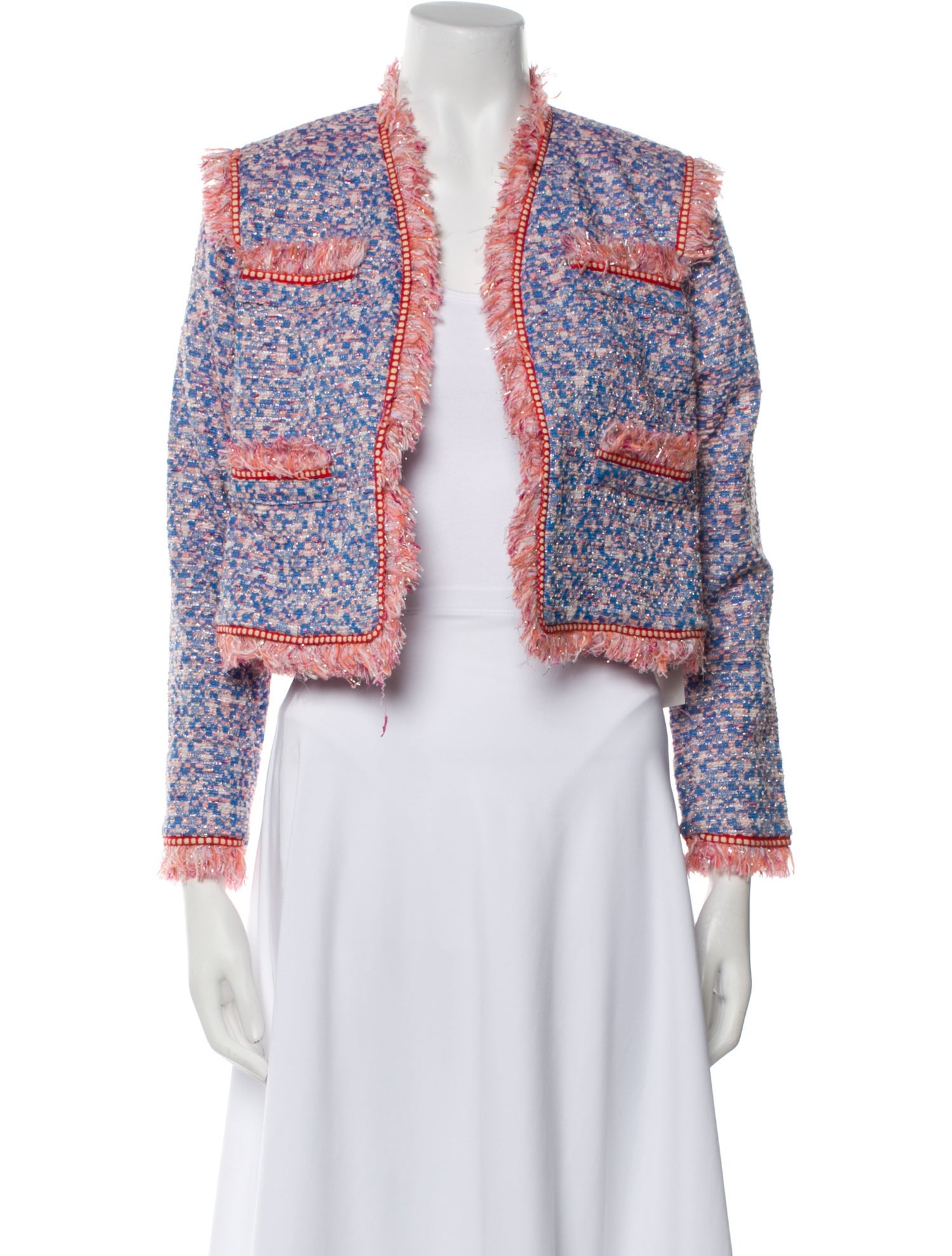 Hunter Bell Tweed Pattern Evening Jacket