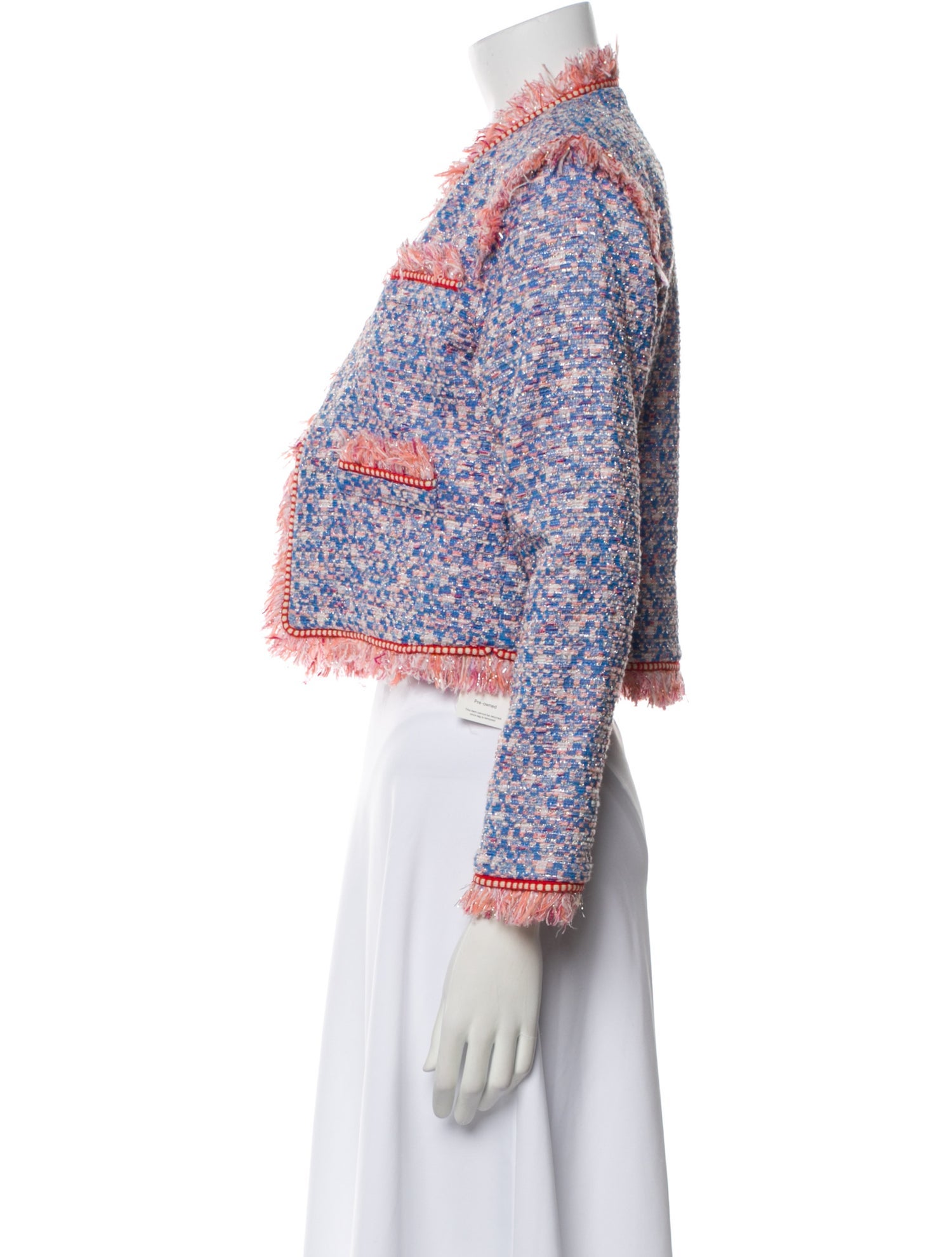 Hunter Bell Tweed Pattern Evening Jacket