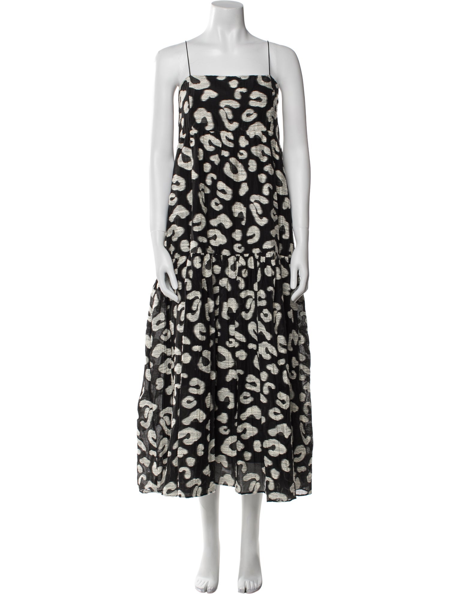 Hunter Bell Striped Midi Length Dress