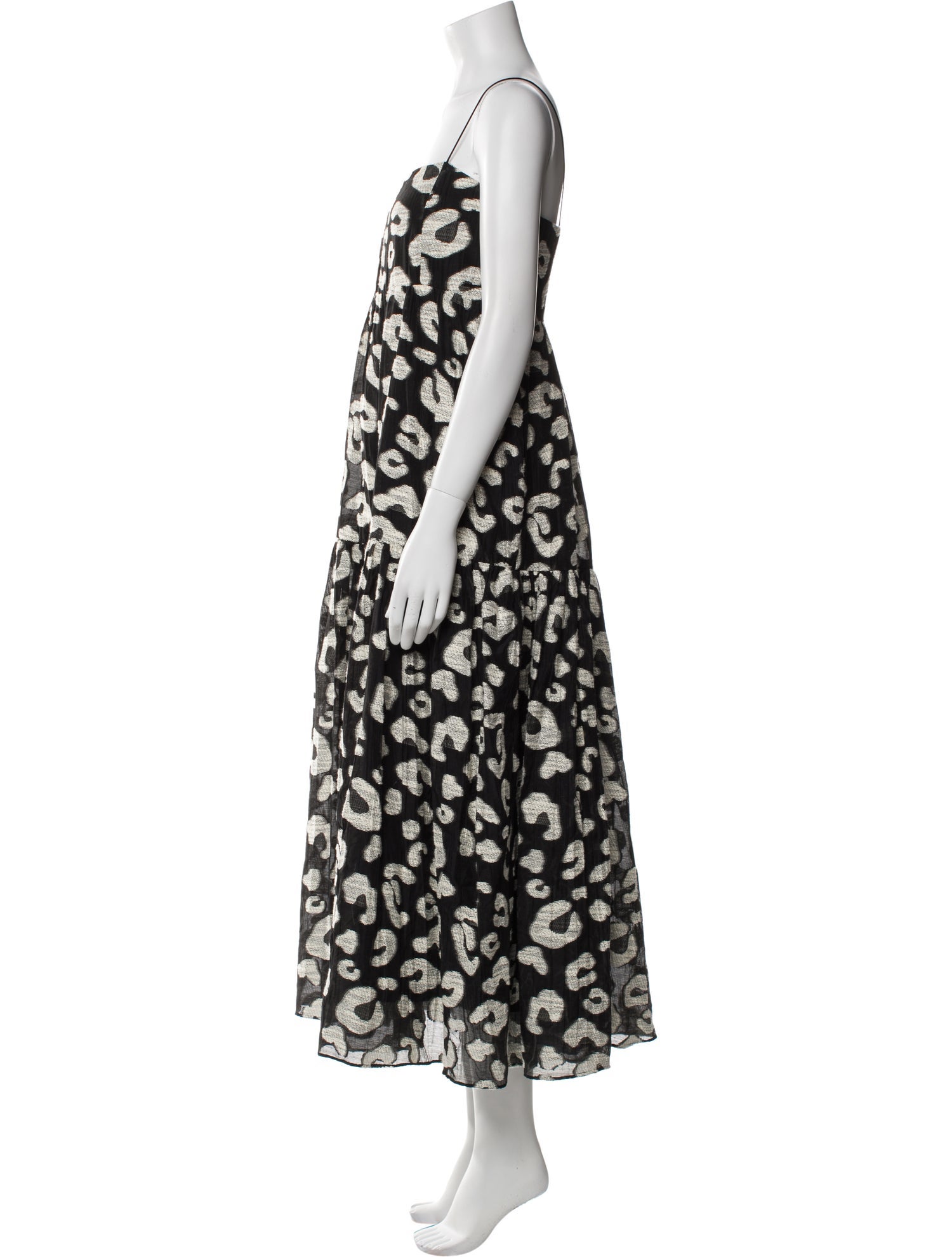 Hunter Bell Striped Midi Length Dress