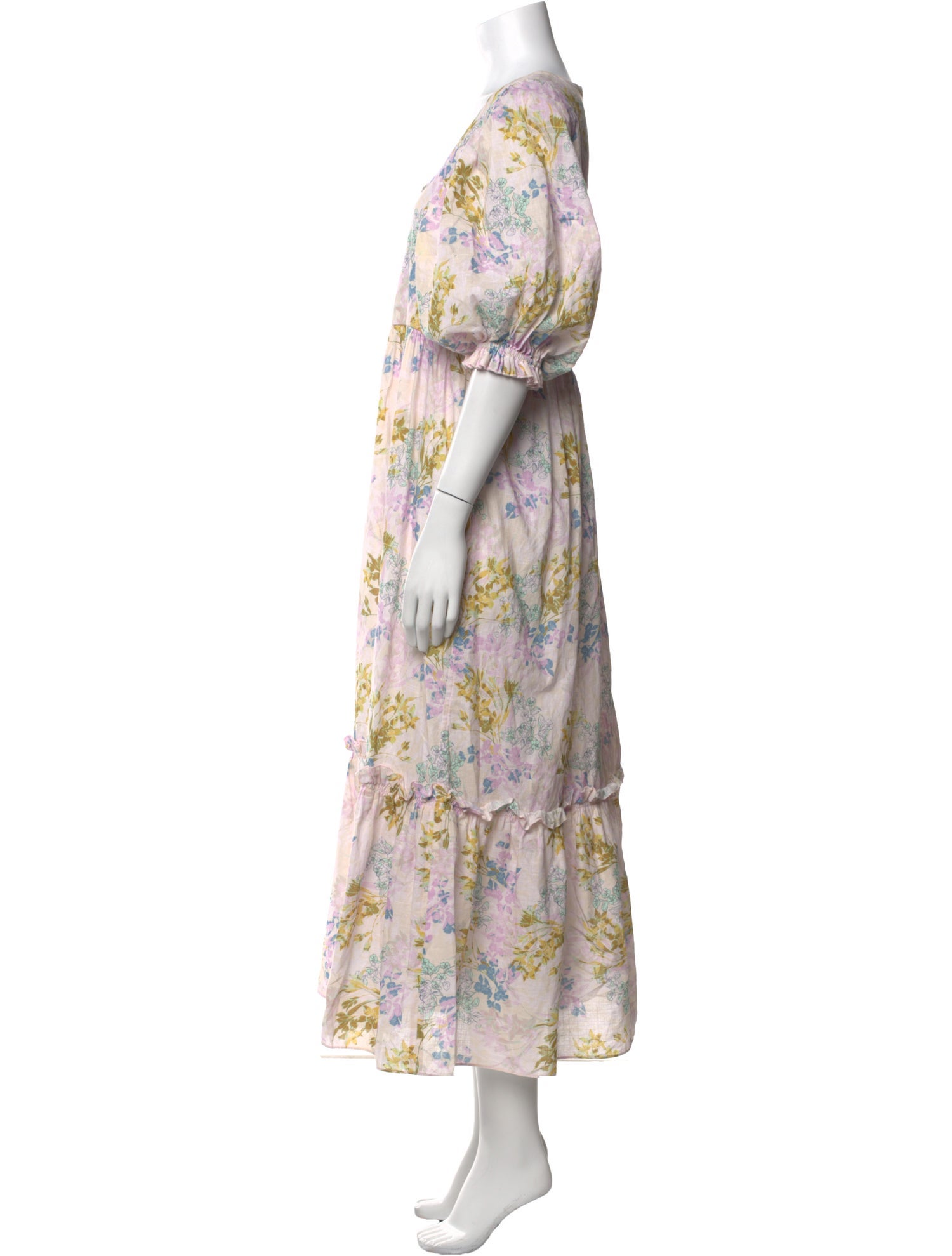 Hunter Bell Floral Print Long Dress