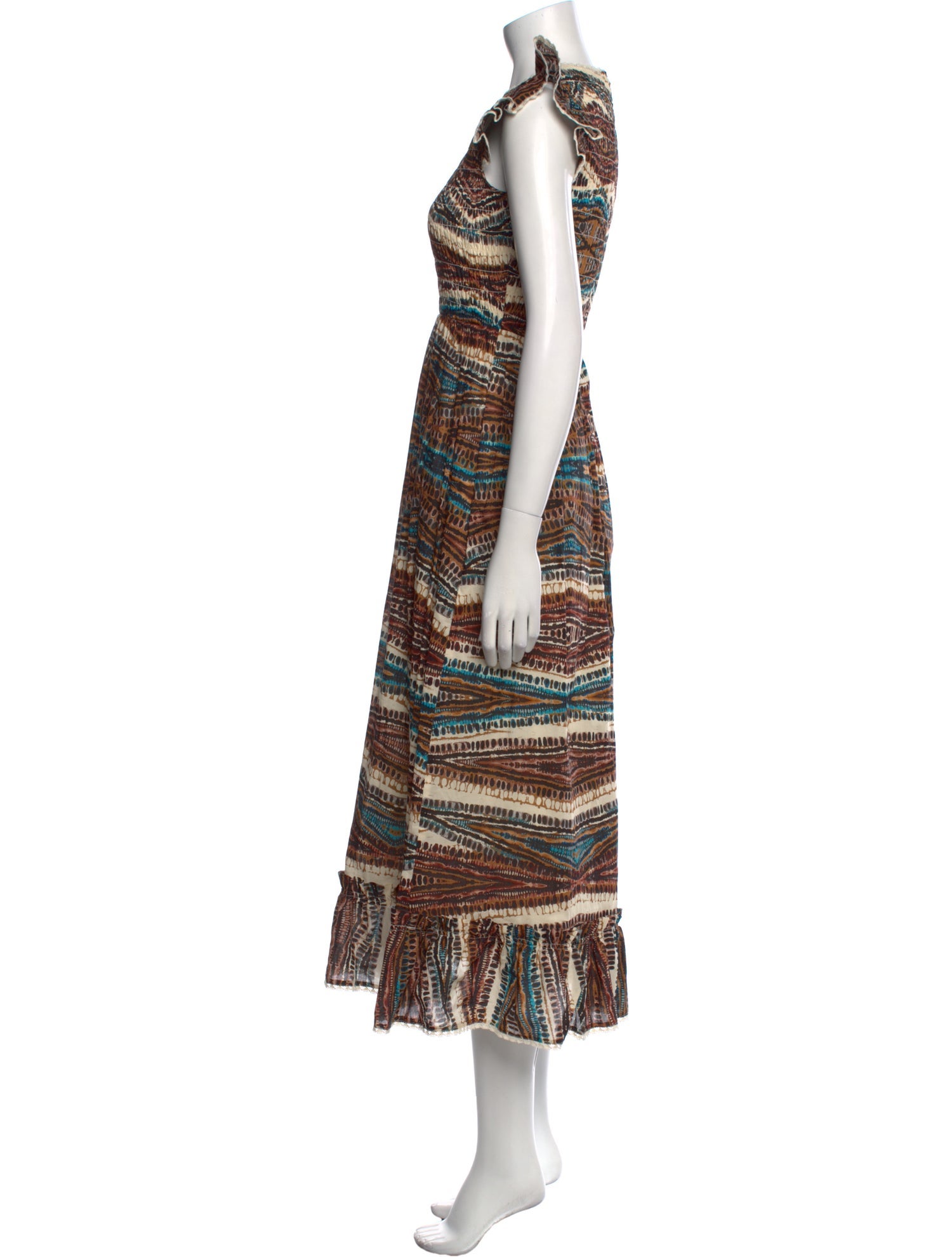 Hunter Bell Printed Long Dress w/ Tags