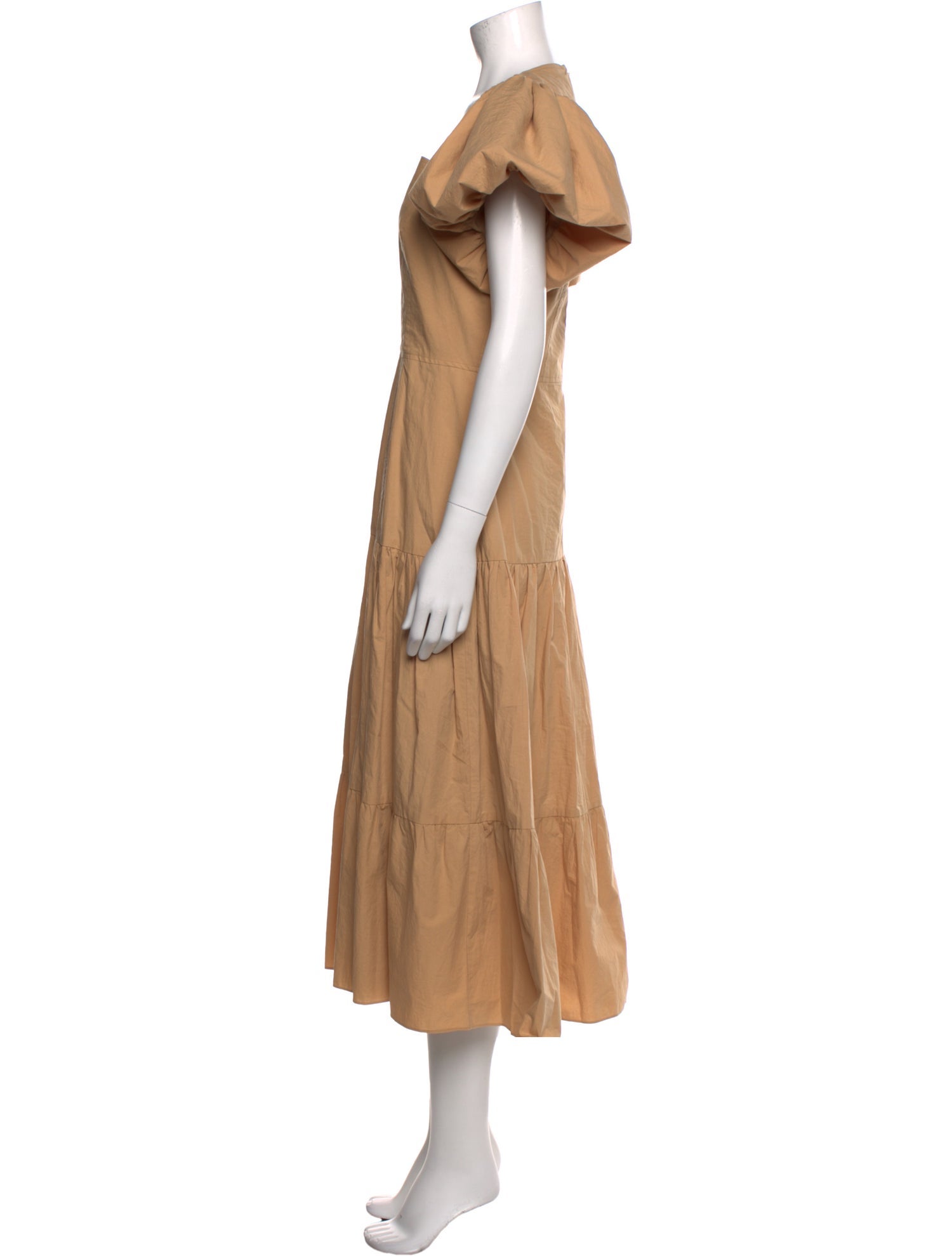 Hunter Bell Square Neckline Midi Length Dress