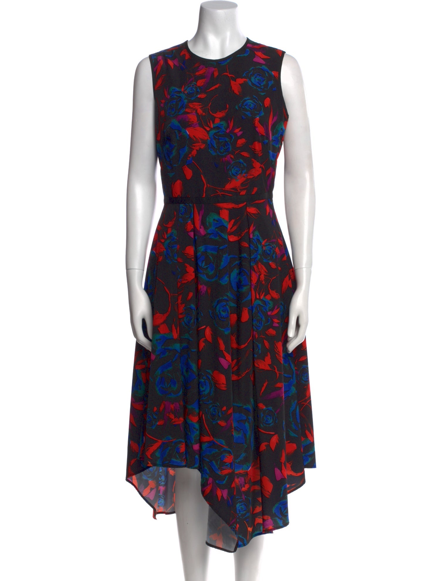 Hunter Bell Floral Print Midi Length Dress