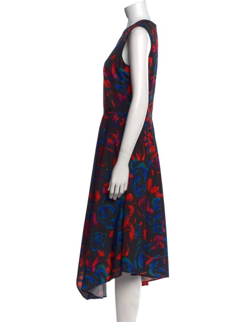Hunter Bell Floral Print Midi Length Dress