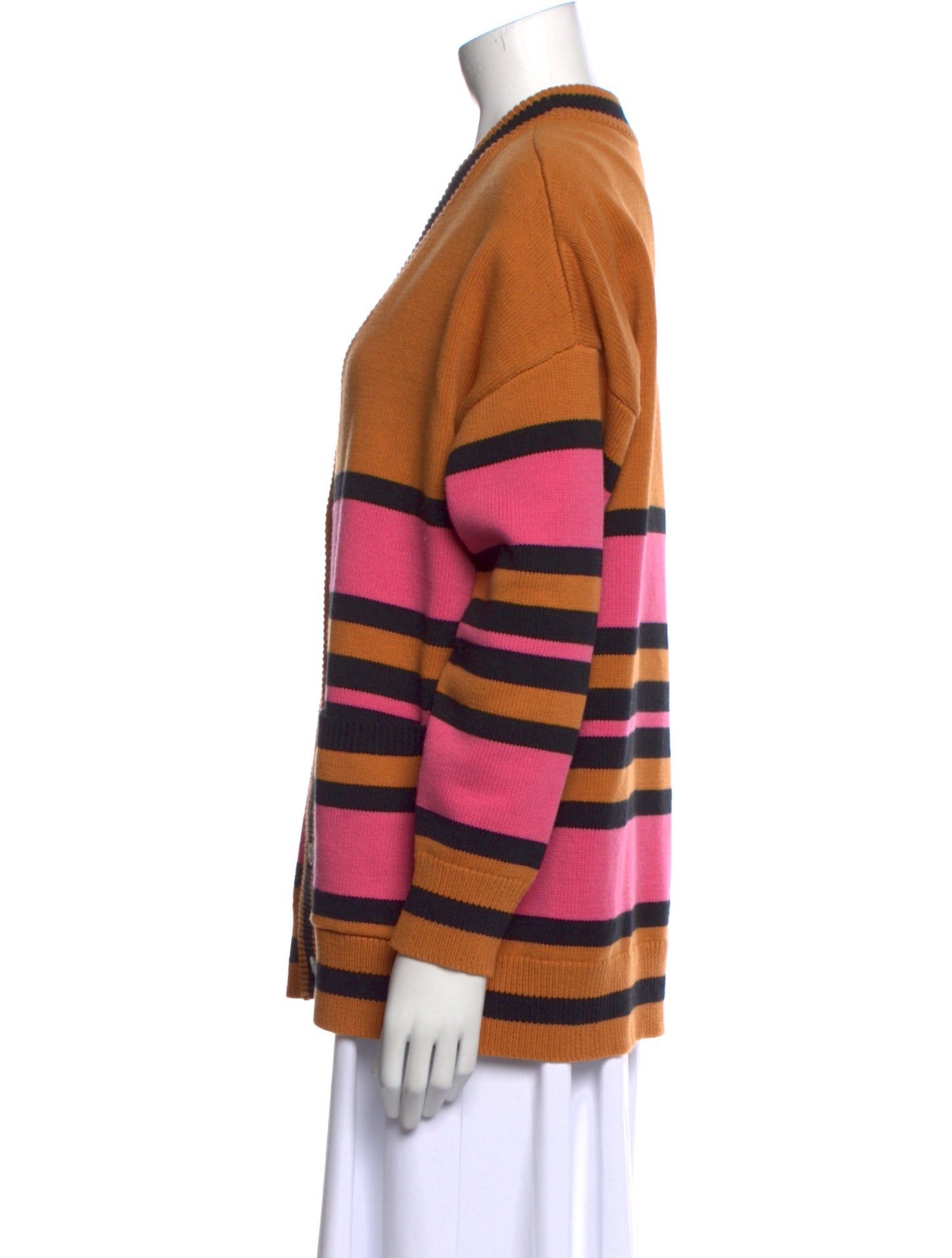 Hunter Bell Striped V-Neck Sweater