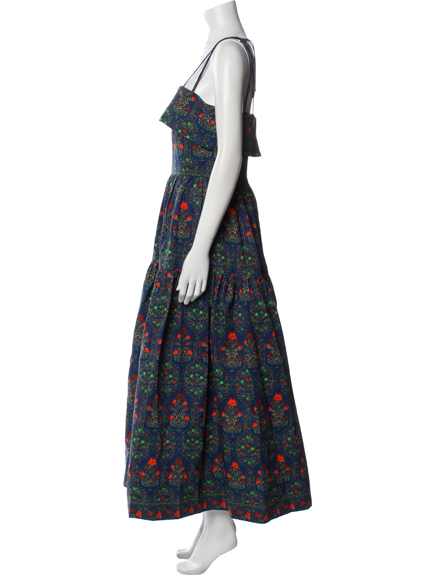 Hunter Bell Floral Print Midi Length Dress w/ Tags
