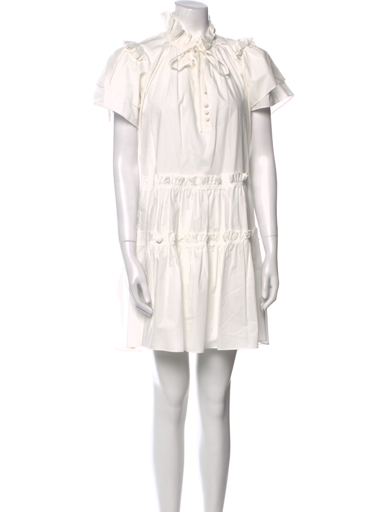 Hunter Bell Mock Neck Mini Dress