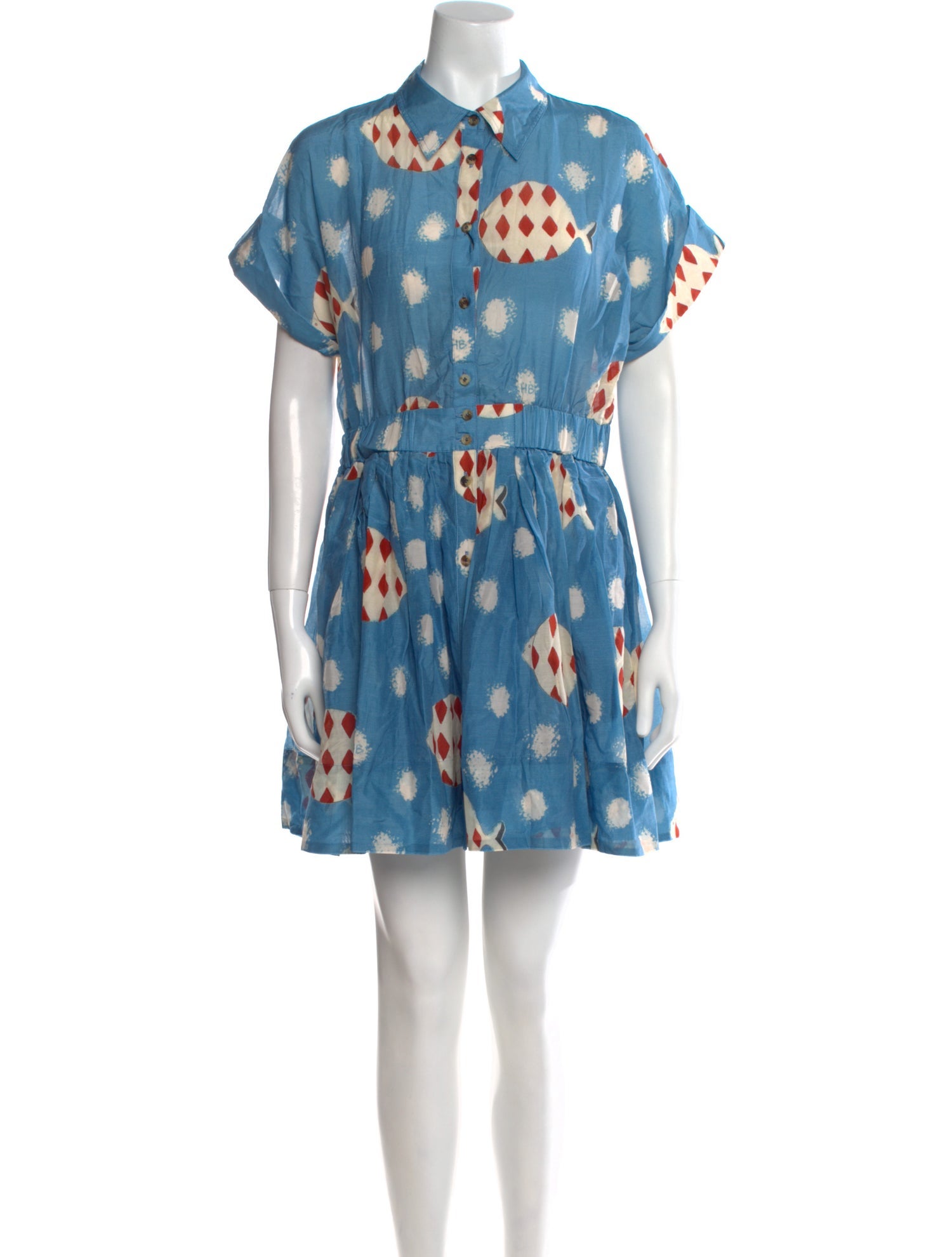 Hunter Bell Printed Mini Dress