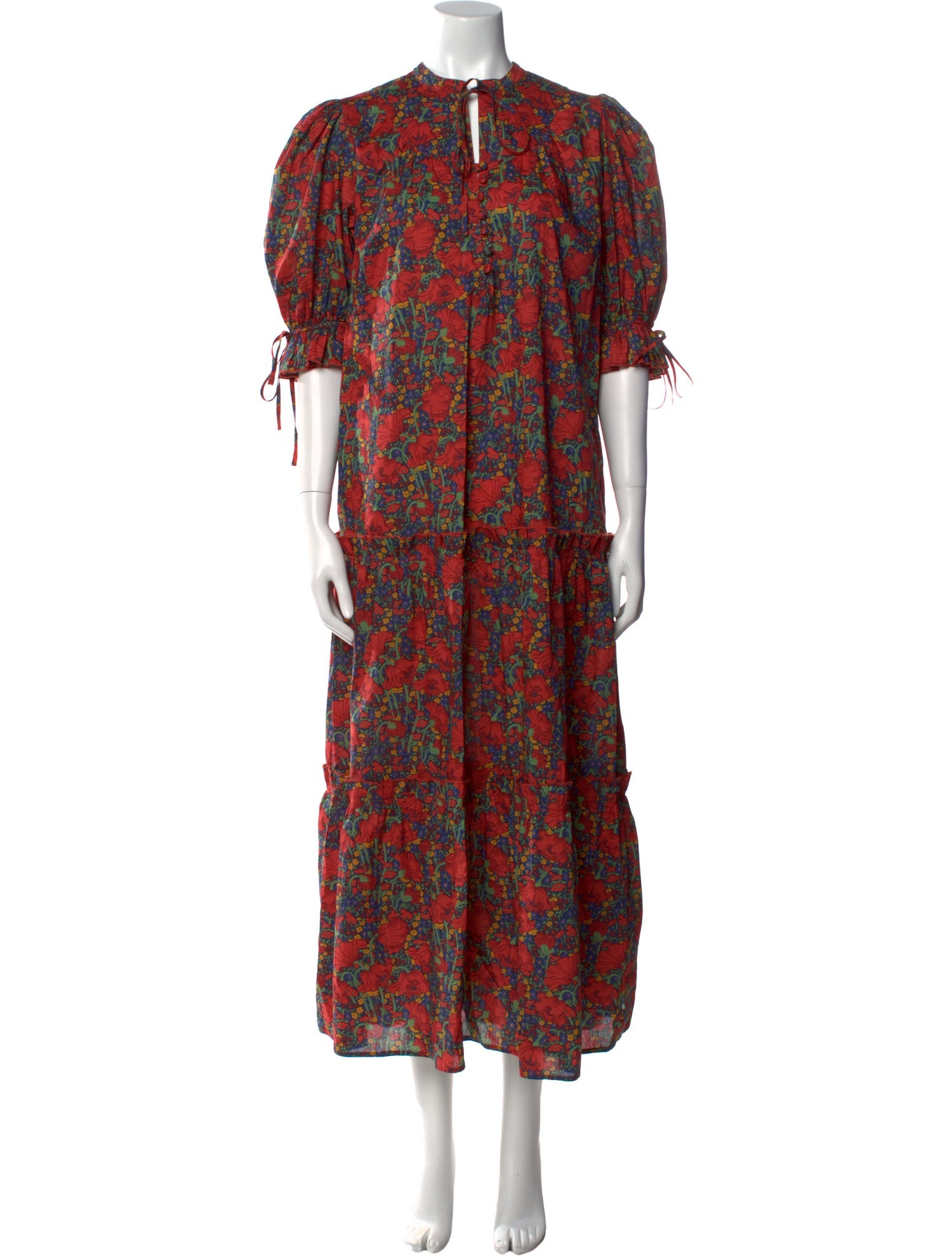 Hunter Bell Floral Print Long Dress
