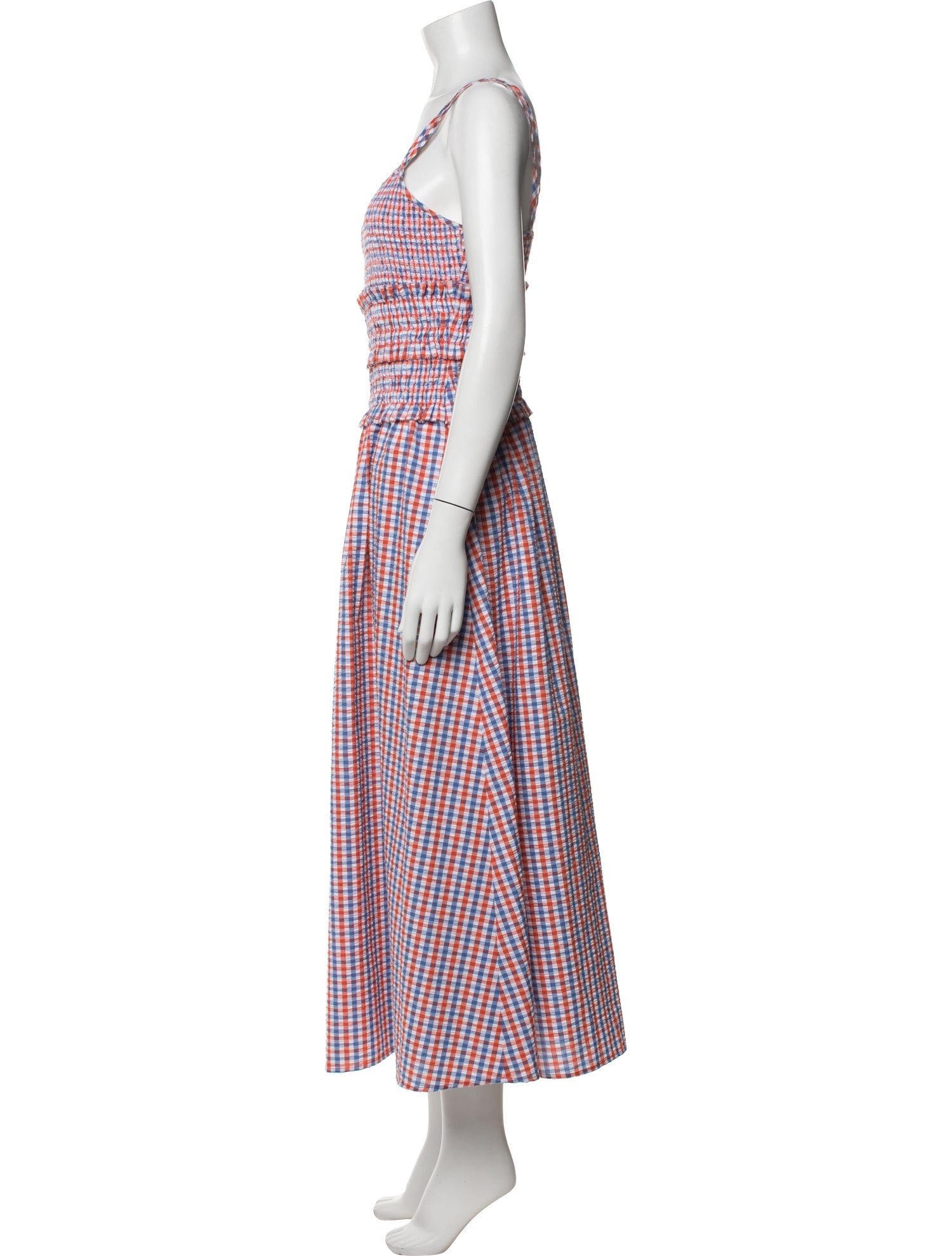 Hunter Bell Plaid Print Long Dress