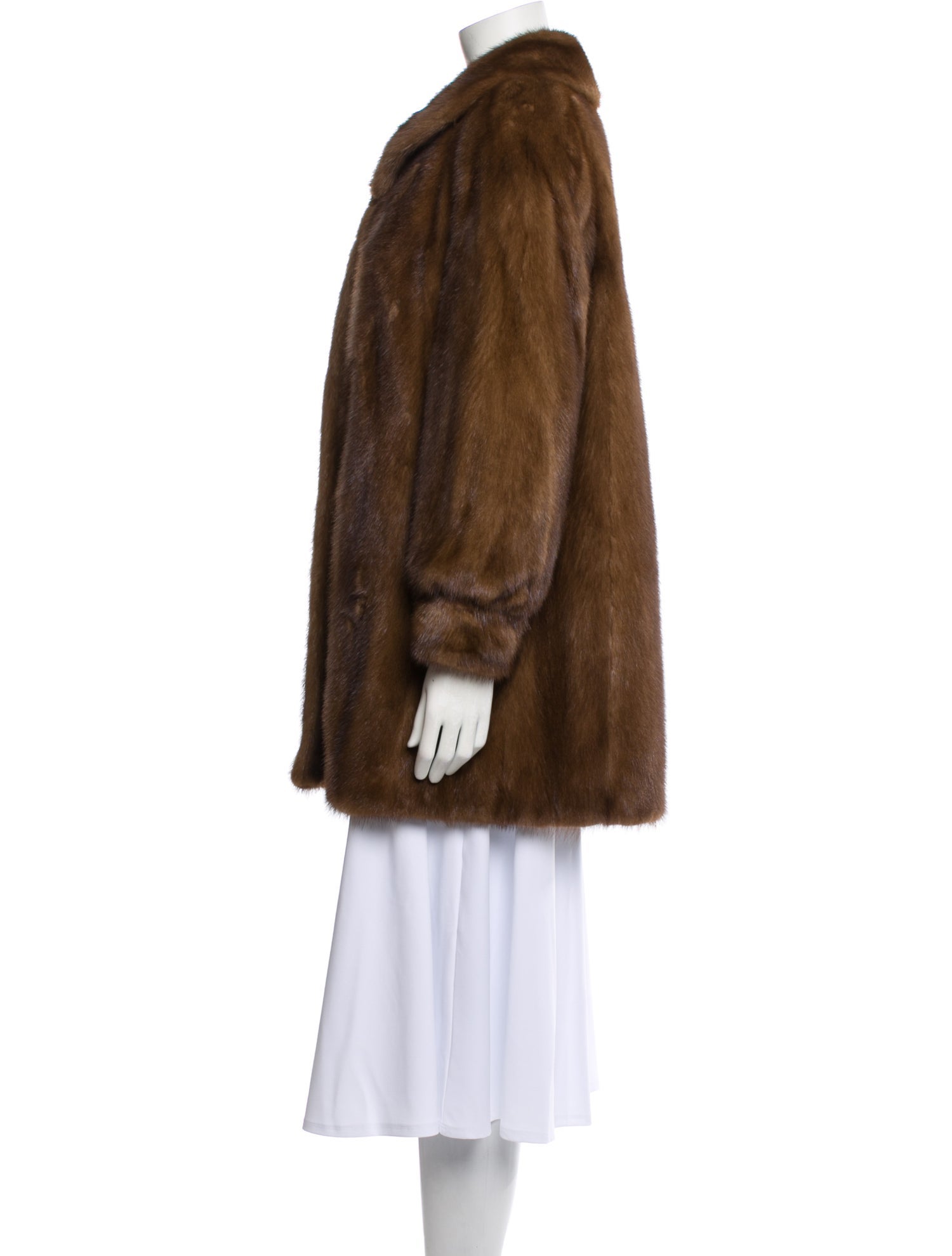 Hurtiq Mink Faux Fur Coat