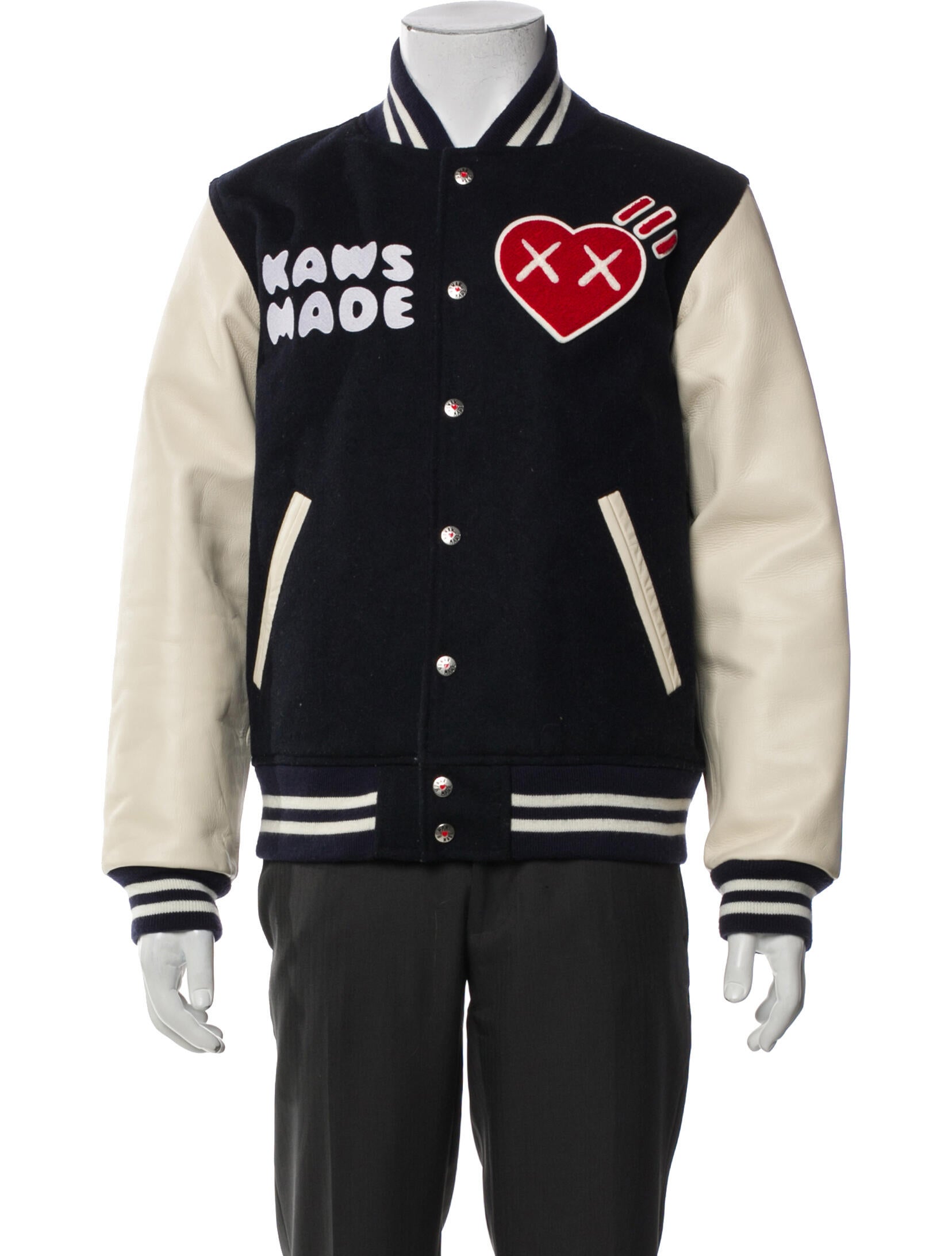 Human Made x KAWS Graphic Print Varsity Jacket
