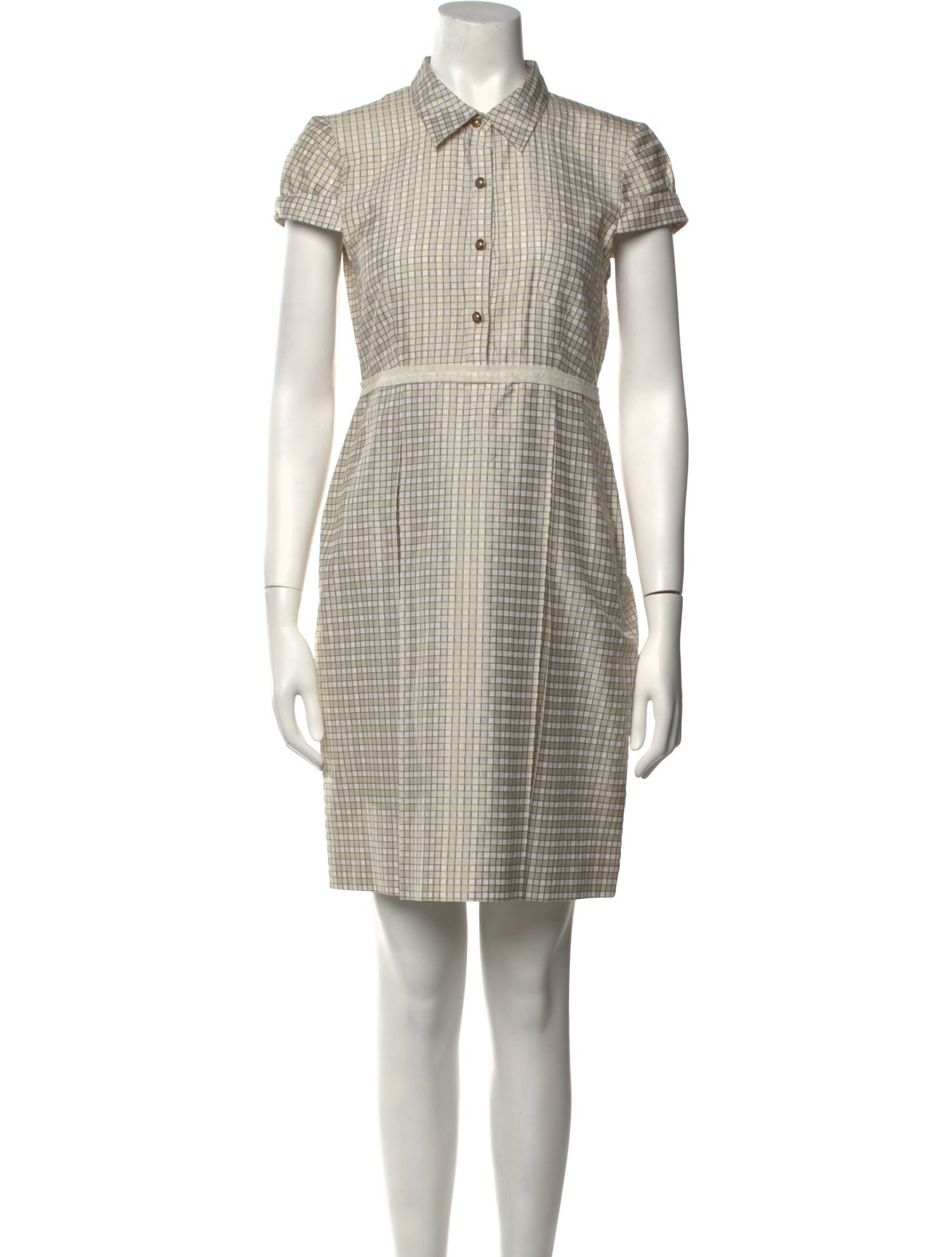 Hugo Plaid Print Mini Dress