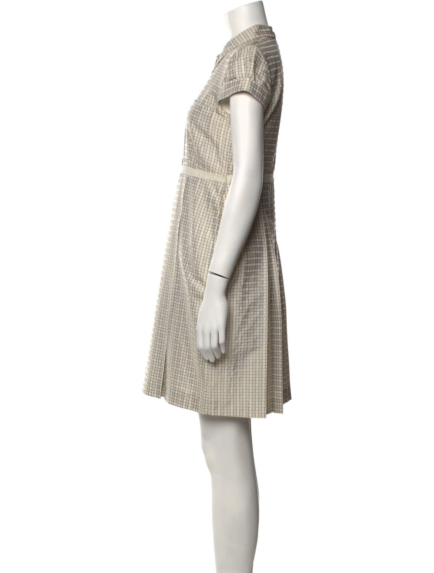 Hugo Plaid Print Mini Dress