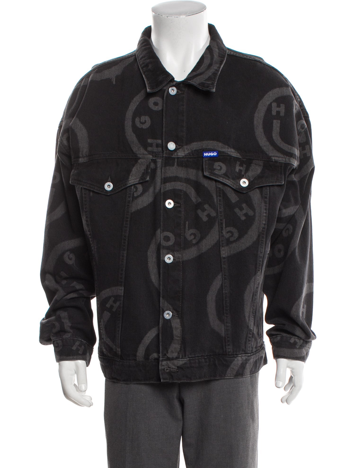 Hugo Printed Trucker Jacket