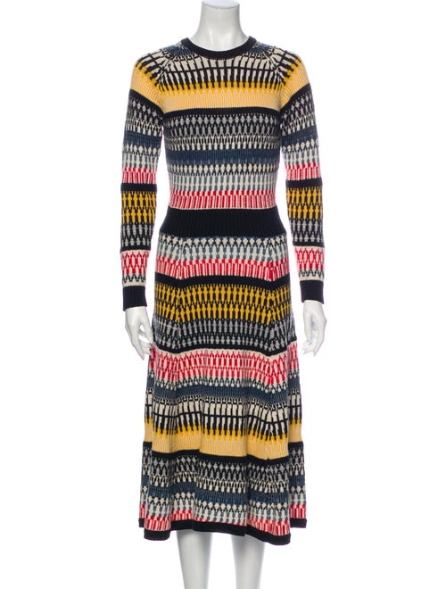 Henrik Vibskov Striped Midi Length Dress