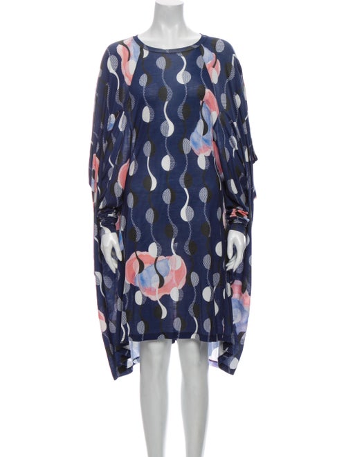 Henrik Vibskov Printed Midi Length Dress Blue