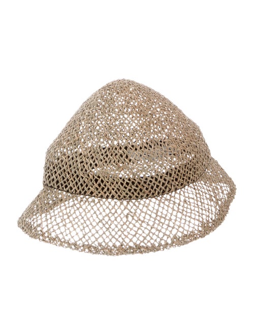 Henrik Vibskov Straw Bucket Hat Tan
