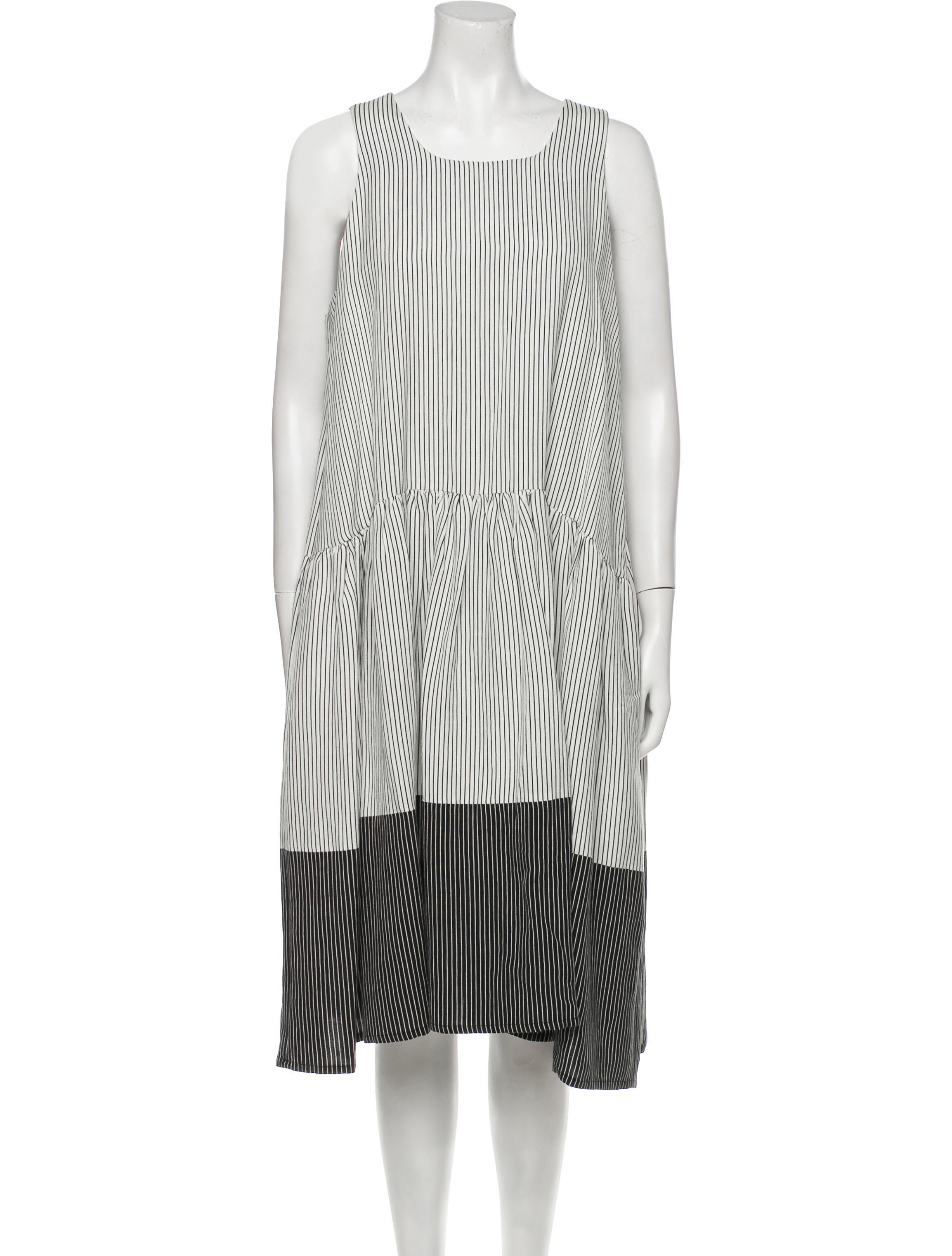 Henrik Vibskov Striped Midi Length Dress