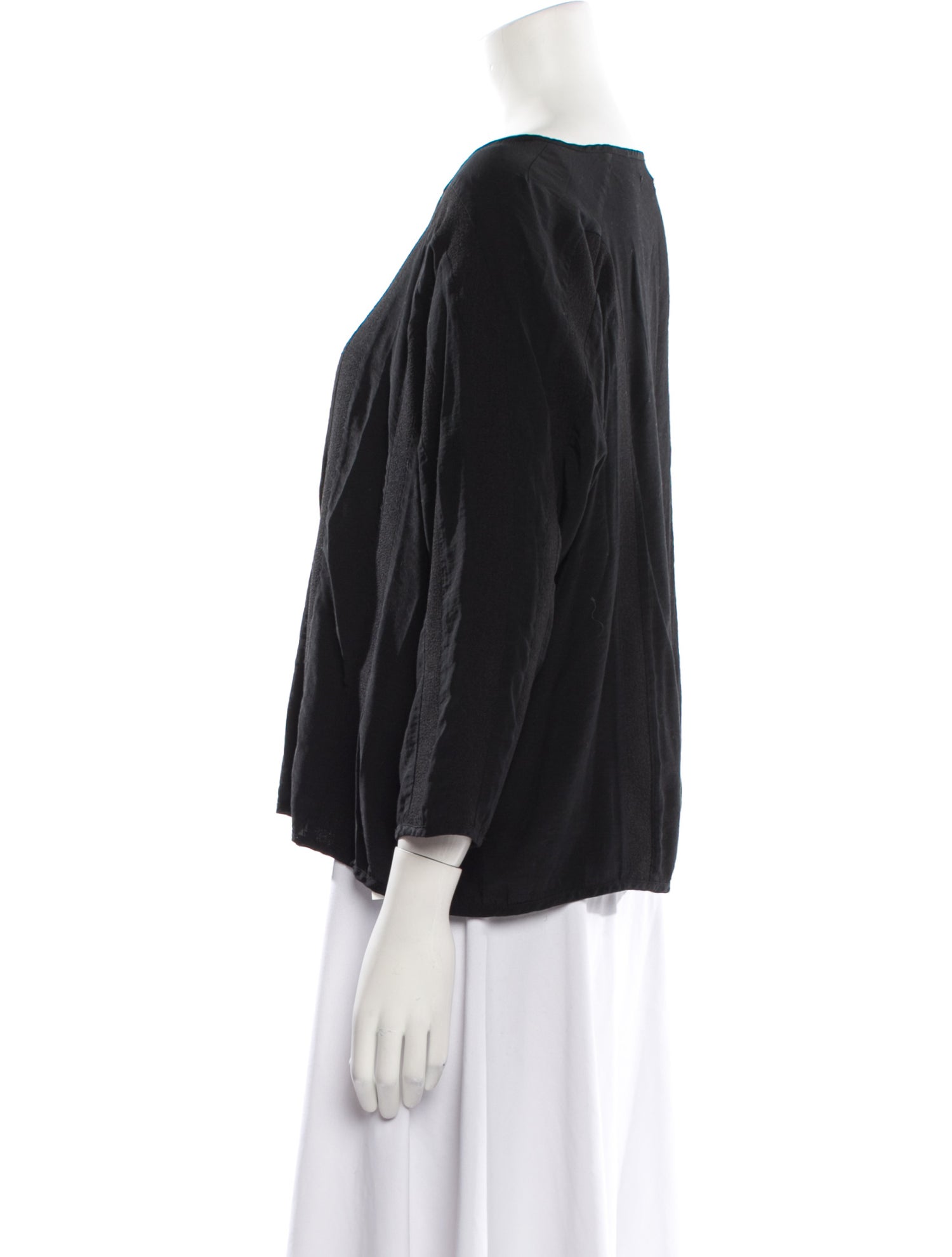 Henrik Vibskov Bateau Neckline Three-Quarter Sleeve Blouse