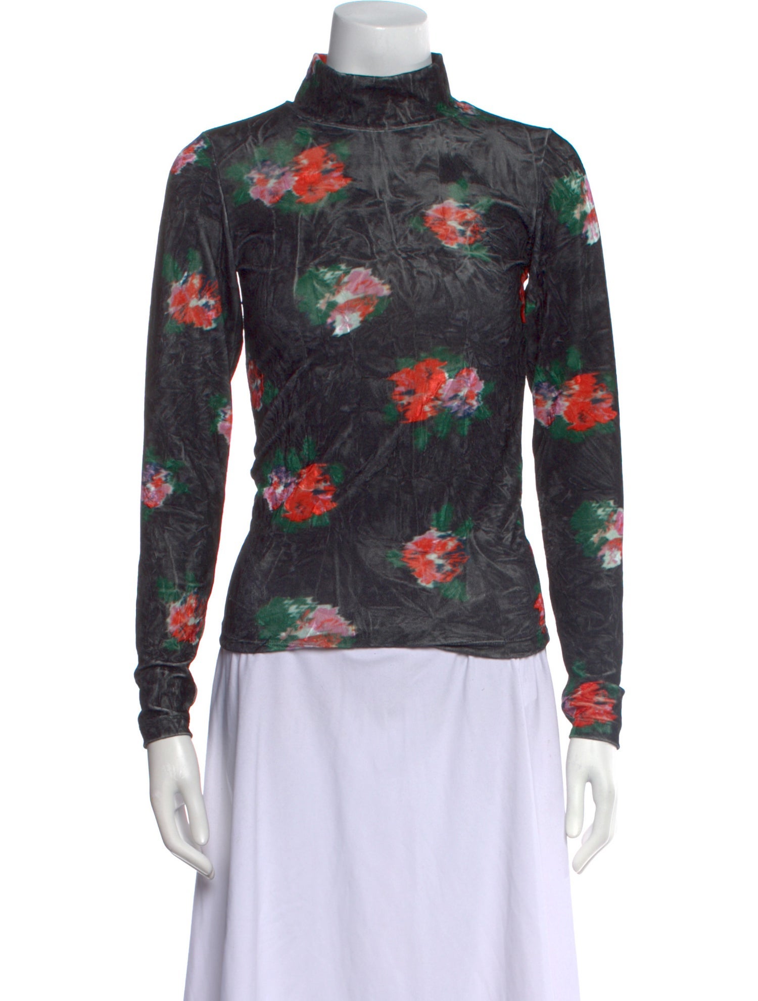 Henrik Vibskov Floral Print Turtleneck Sweatshirt w/ Tags