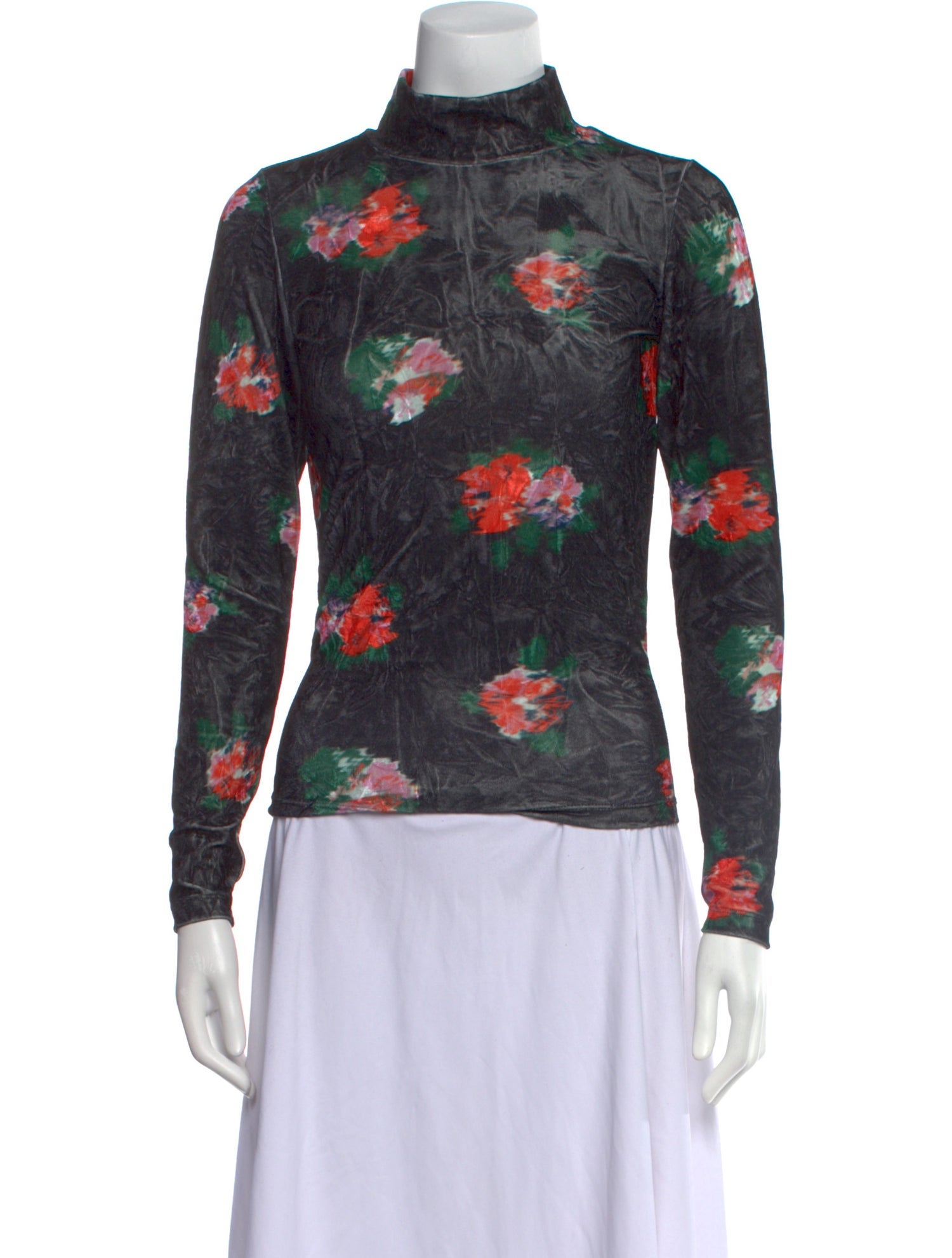 Henrik Vibskov Floral Print Turtleneck Sweatshirt w/ Tags