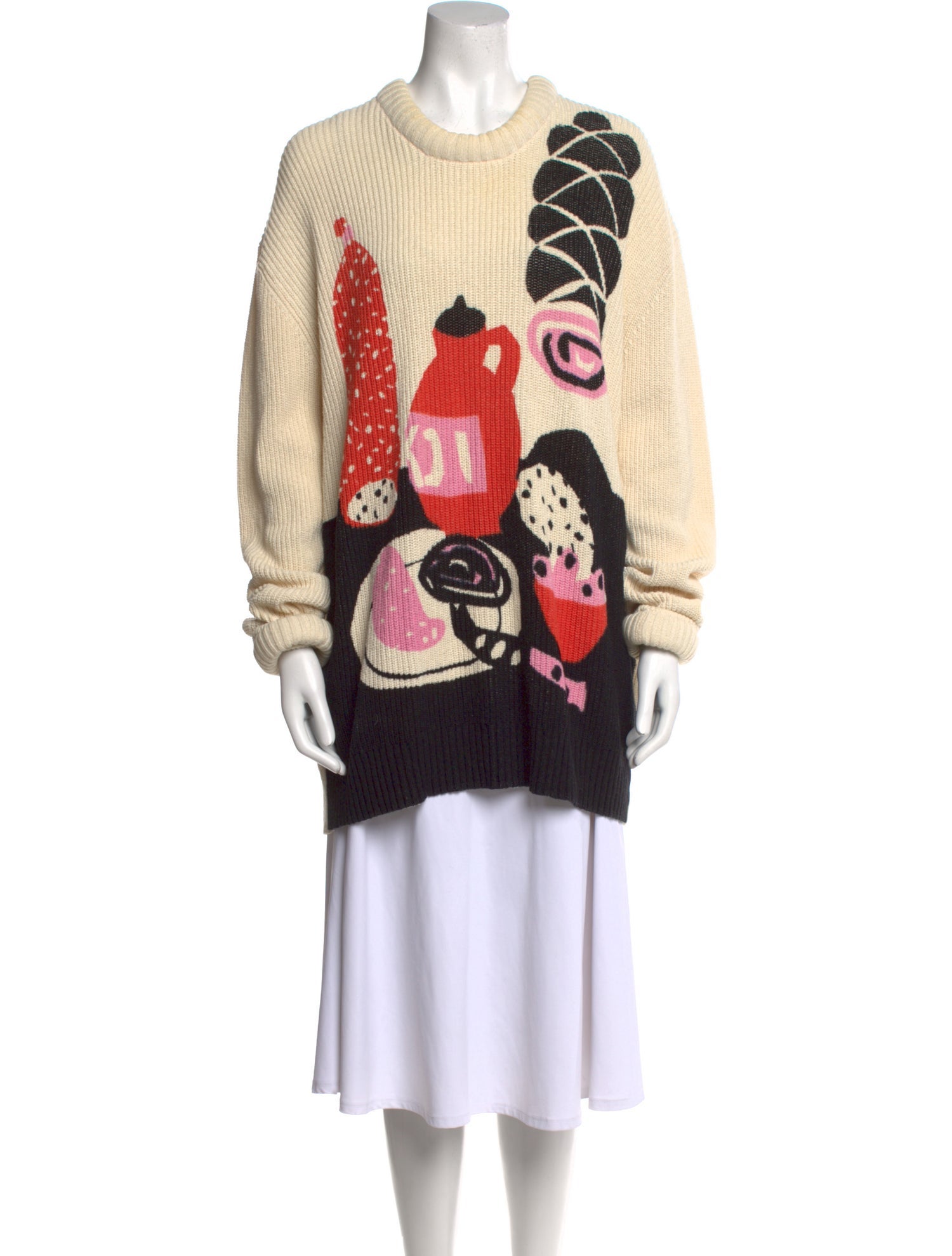 Henrik Vibskov Graphic Print Crew Neck Sweater