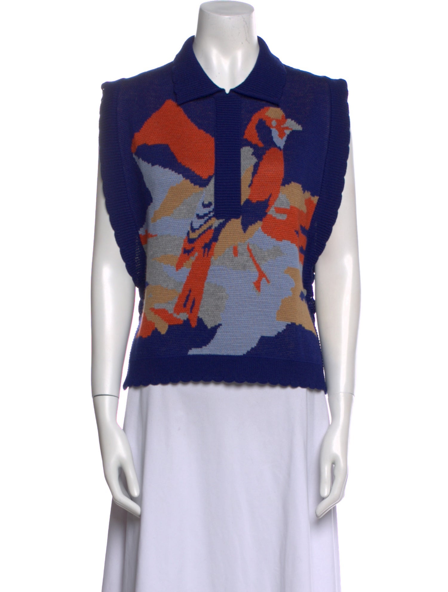Henrik Vibskov Printed Mock Neck Sweater