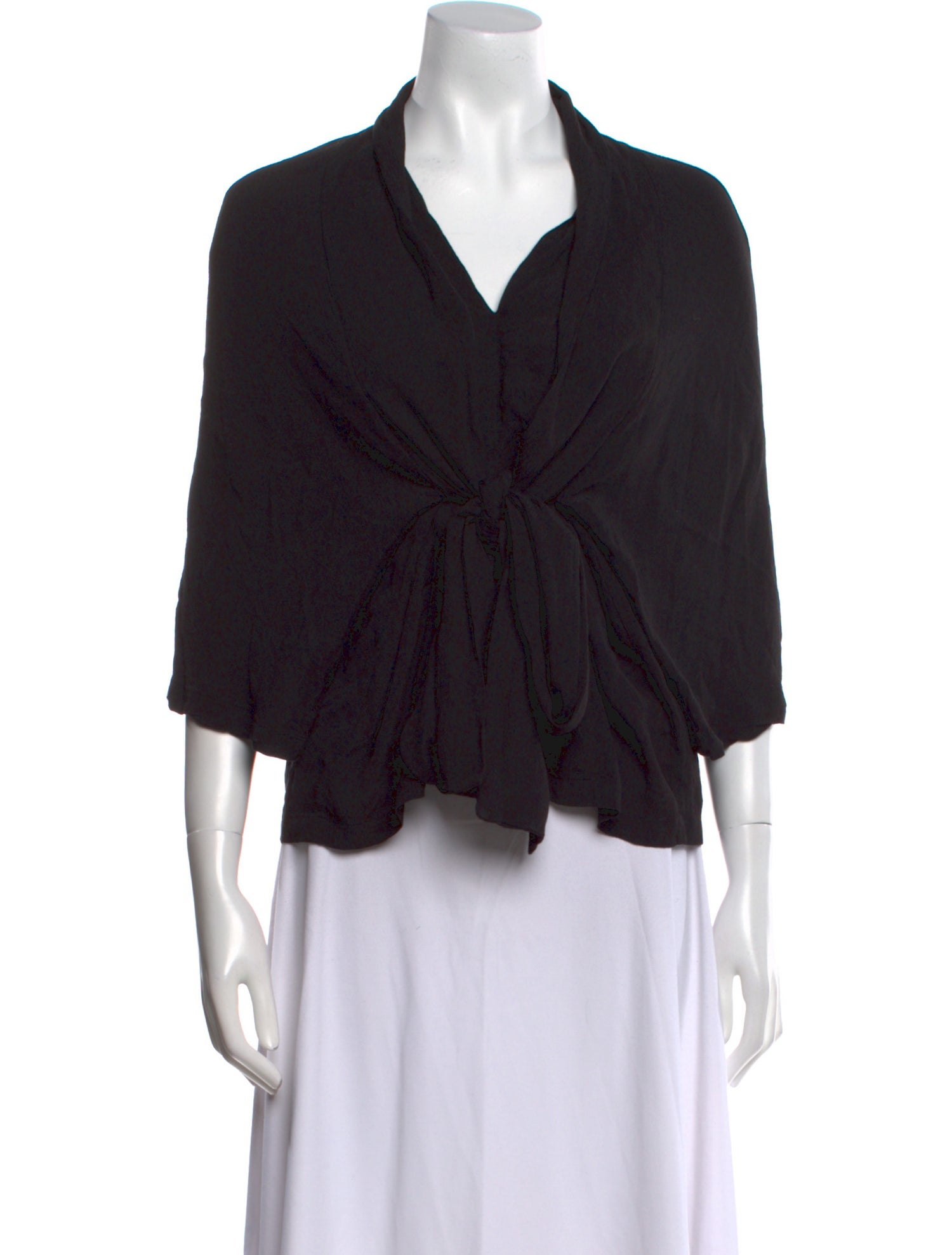 Henrik Vibskov V-Neck Three-Quarter Sleeve Blouse