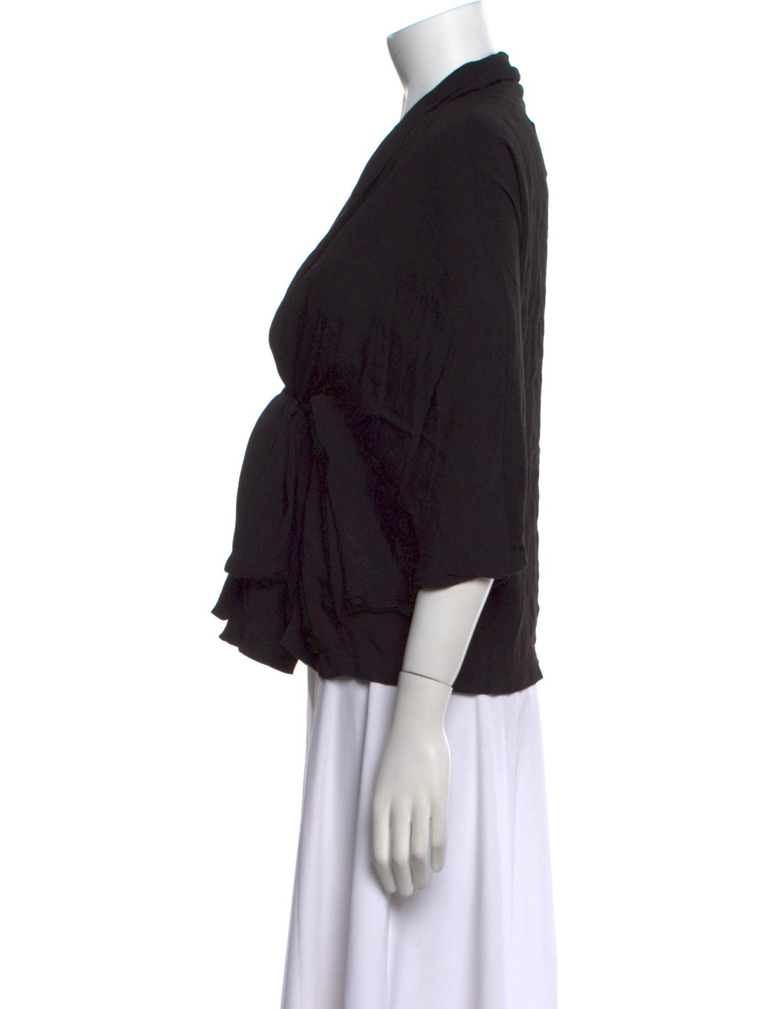 Henrik Vibskov V-Neck Three-Quarter Sleeve Blouse