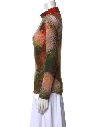 Henrik Vibskov Printed Mock Neck Blouse