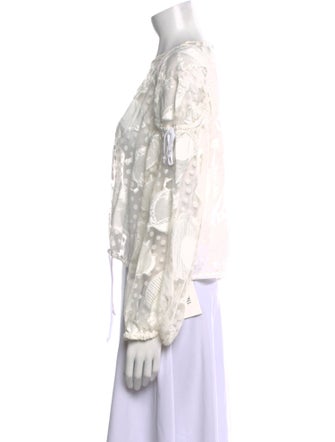 Henrik Vibskov Crew Neck Long Sleeve Crop Top