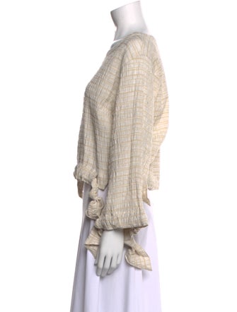 Henrik Vibskov Striped Scoop Neck Crop Top