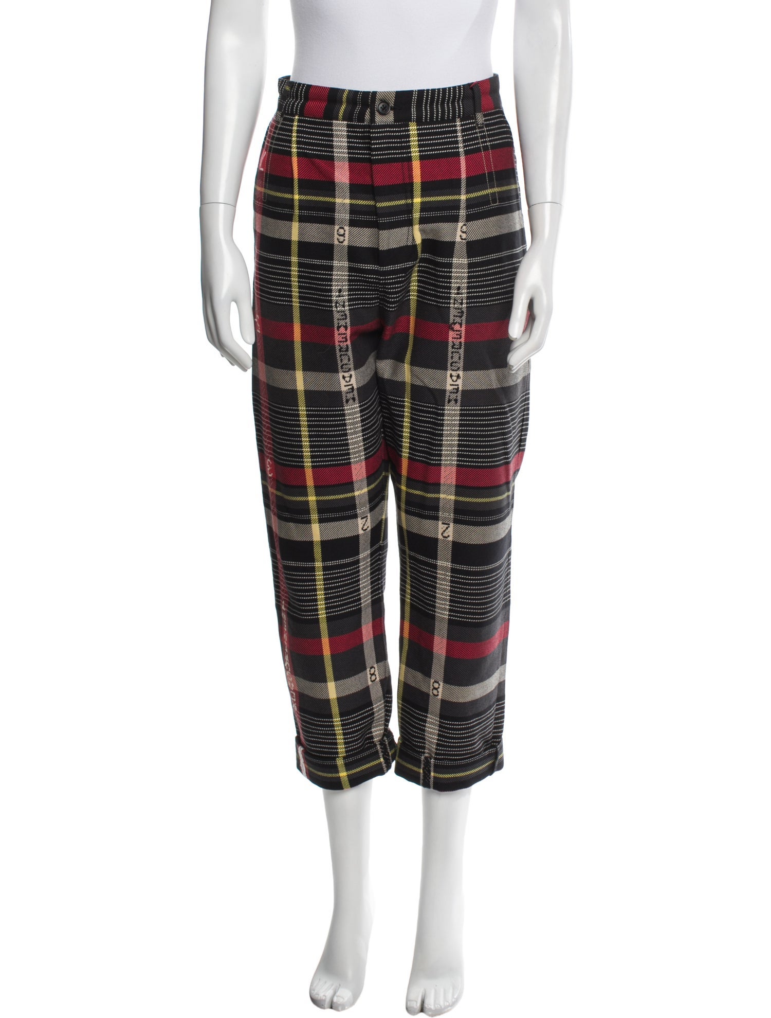Henrik Vibskov Plaid Print Straight Leg Pants