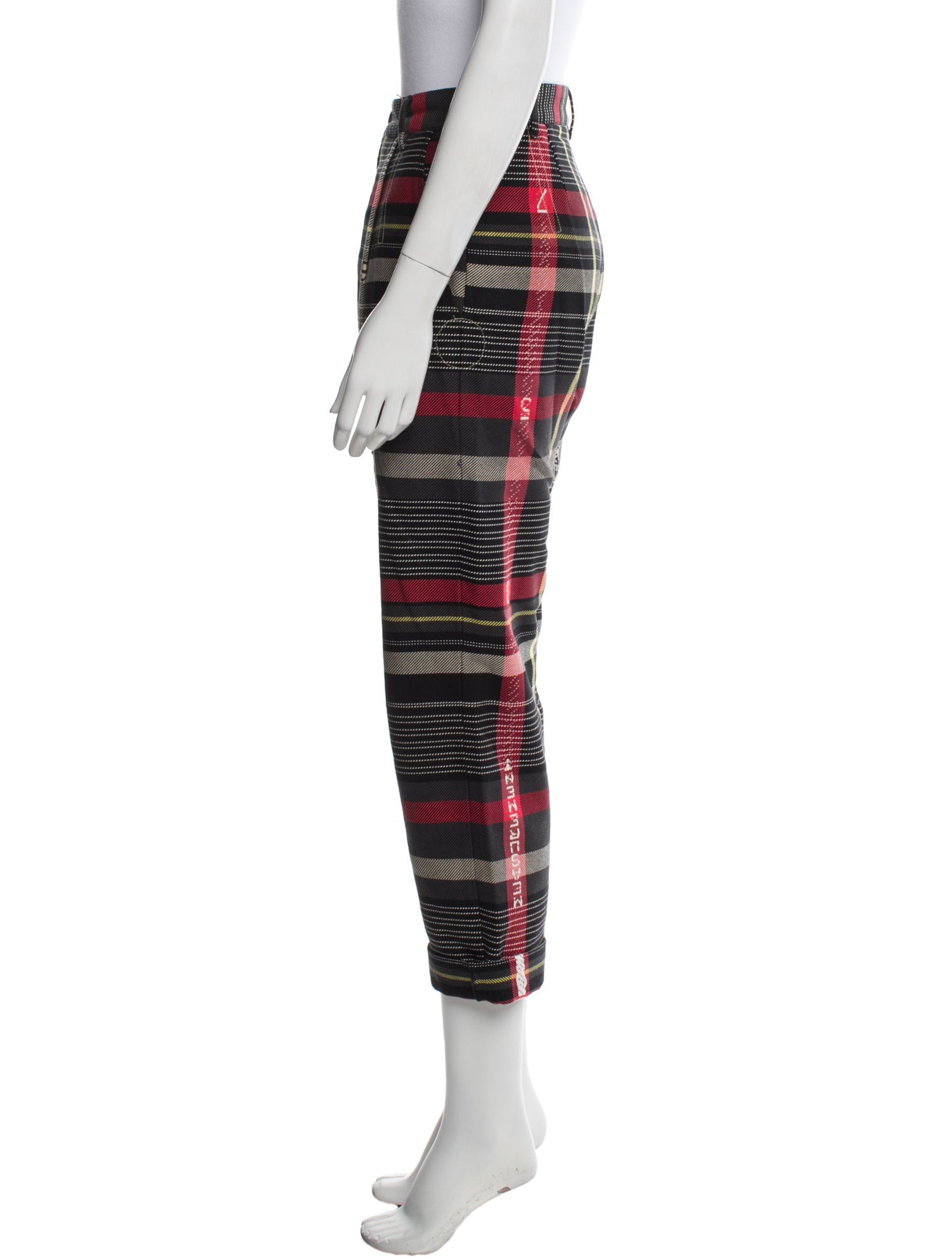 Henrik Vibskov Plaid Print Straight Leg Pants