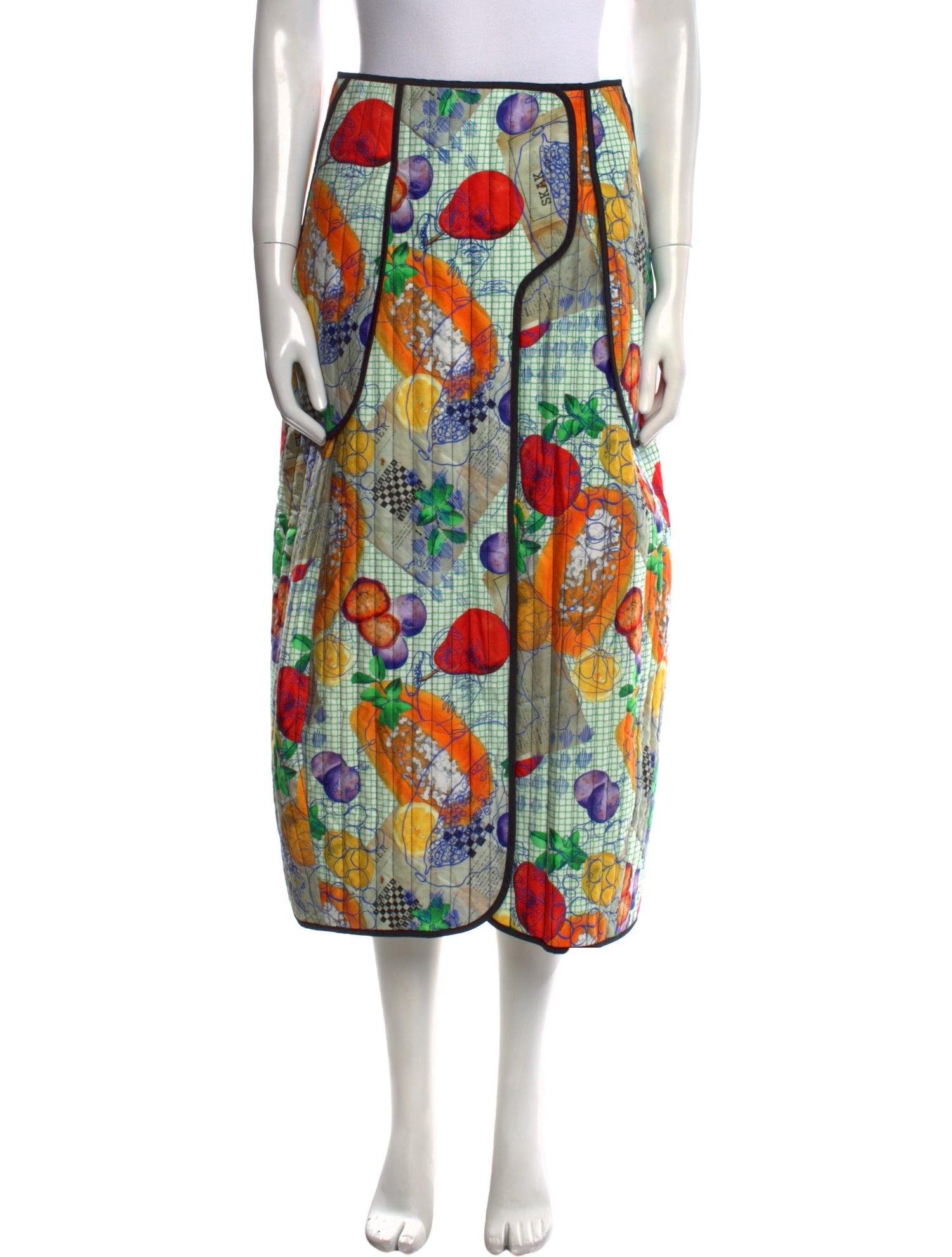 Henrik Vibskov Printed Midi Length Skirt