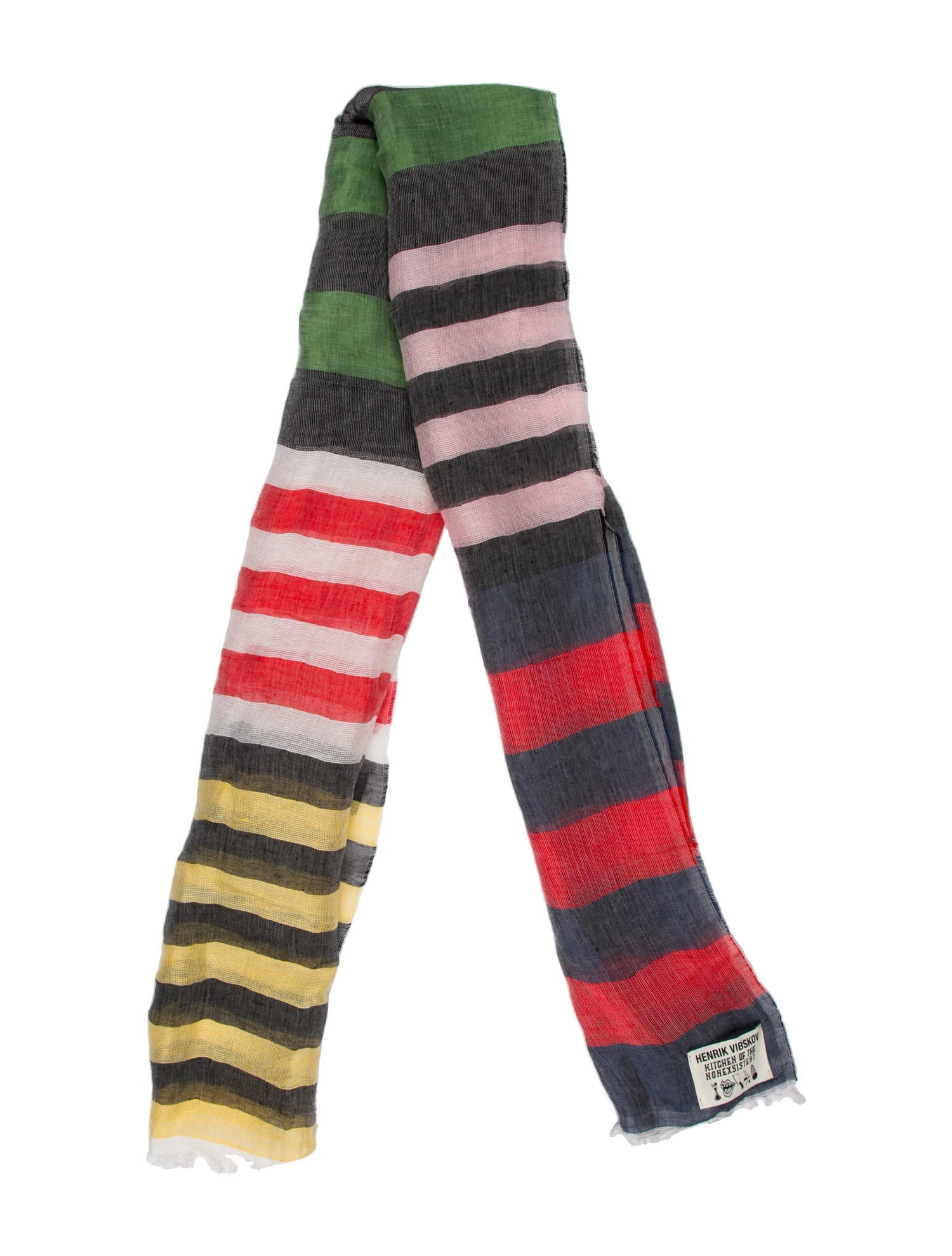 Henrik Vibskov Striped Scarf w/ Tags
