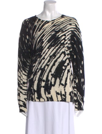 Henrik Vibskov Animal Print Scoop Neck Sweatshirt