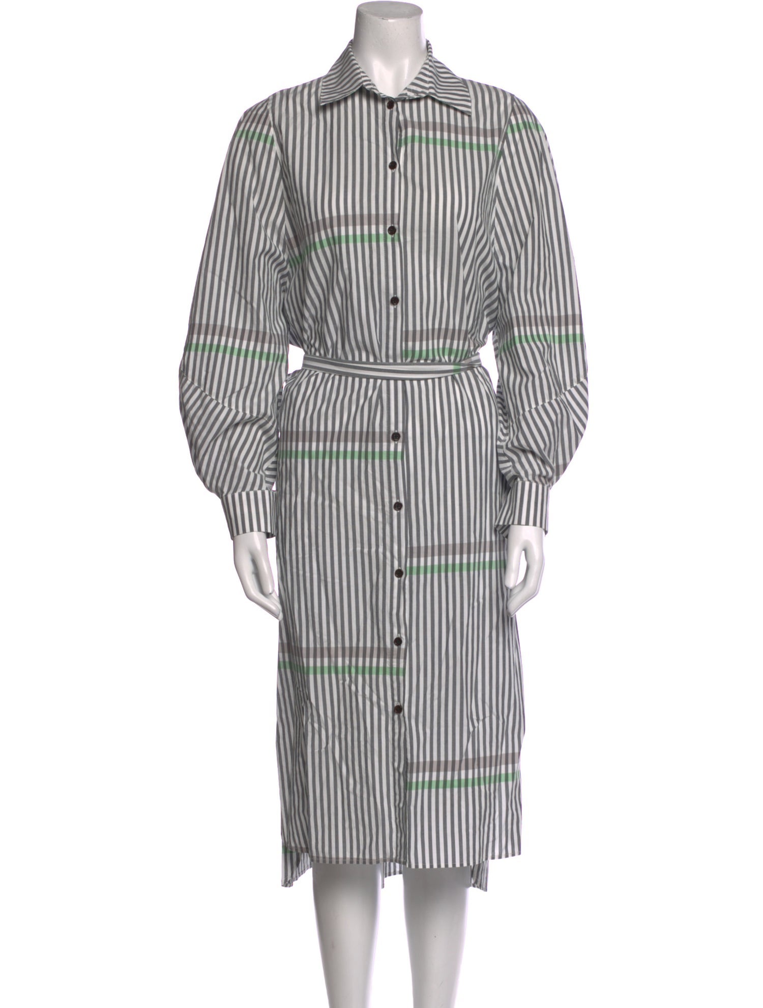 Henrik Vibskov Striped Midi Length Dress