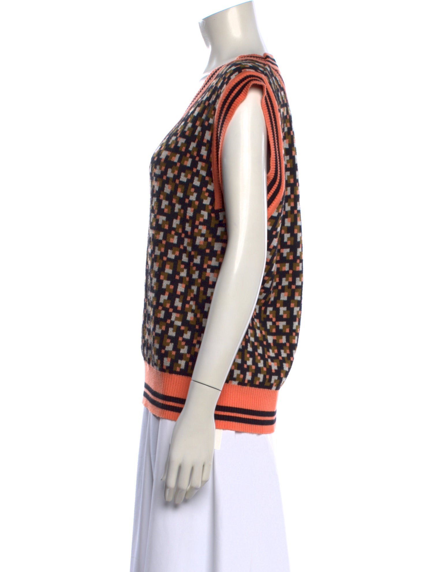 Henrik Vibskov Graphic Print V-Neck Sweater