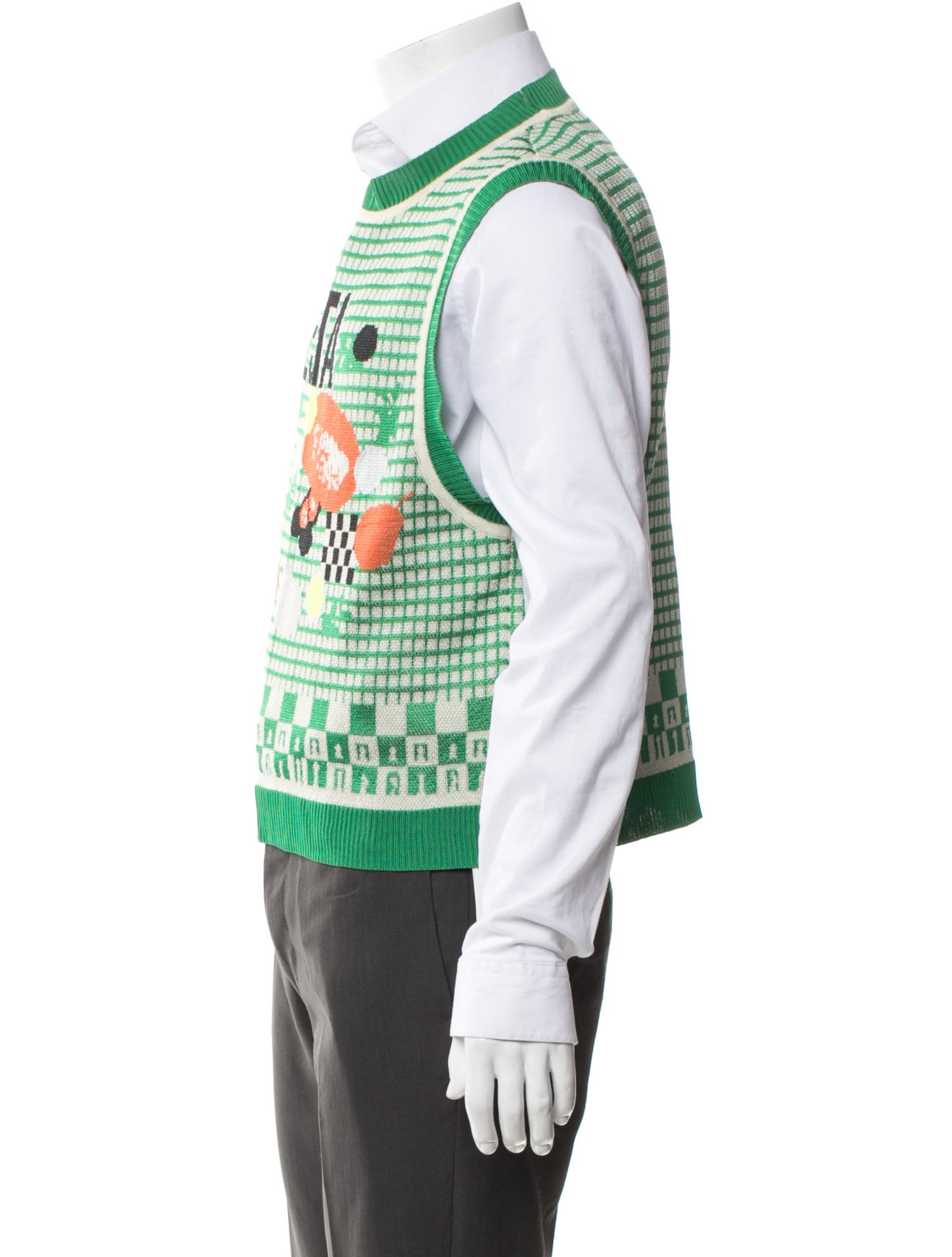 Henrik Vibskov Printed Crew Neck Sweater Vest