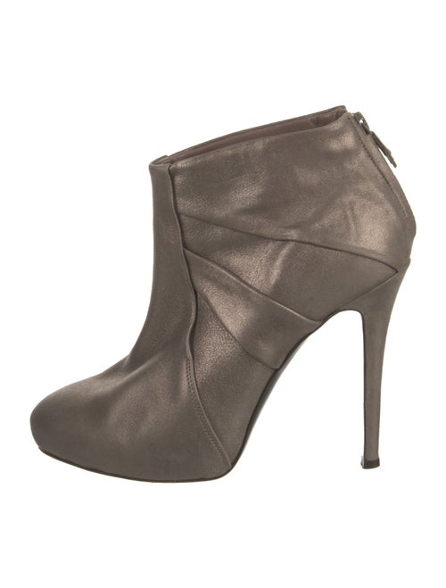 H Williams Leather Pleated Accents Boots