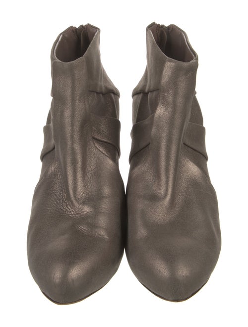 H Williams Leather Pleated Accents Boots