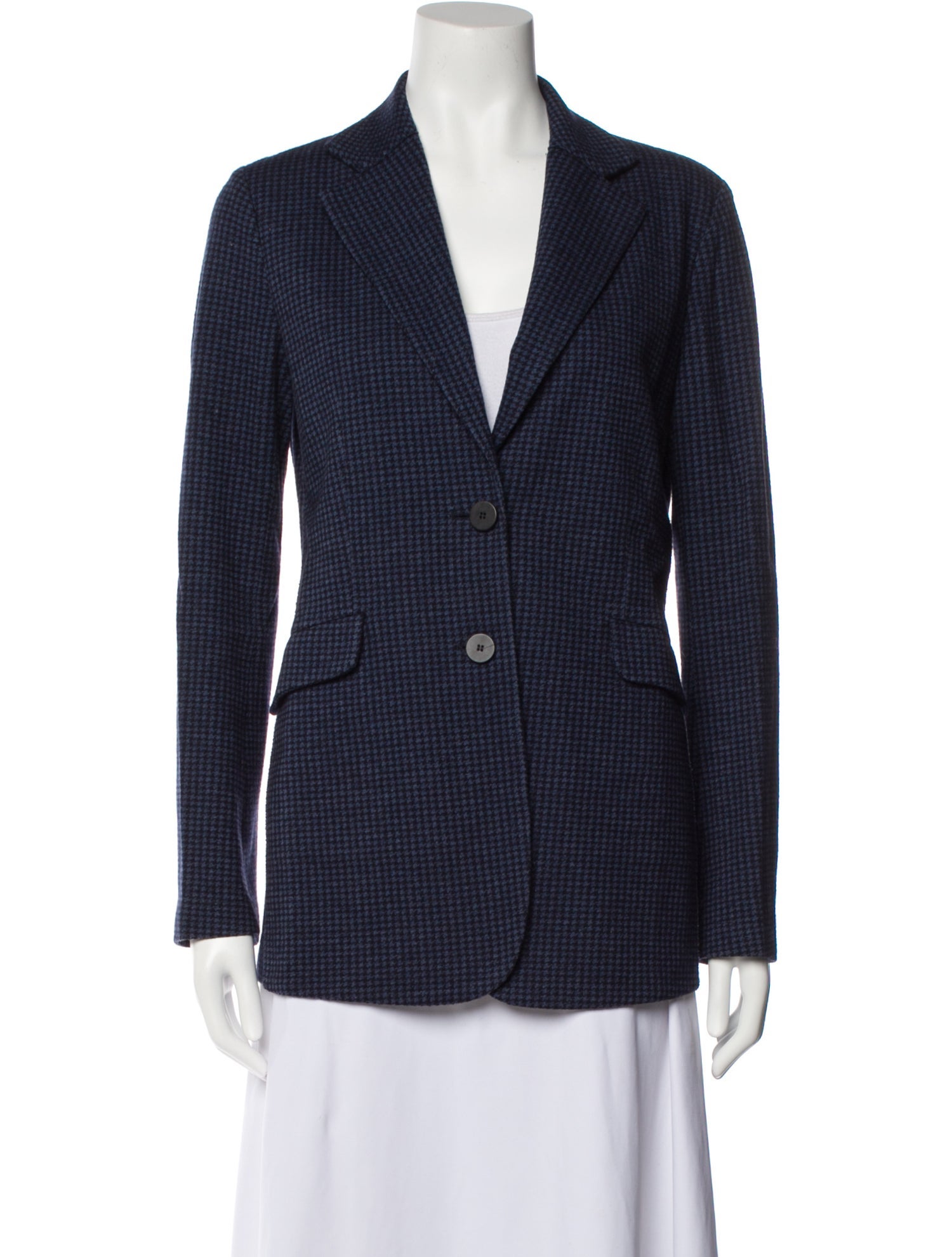 Harris Wharf London Plaid Print Blazer