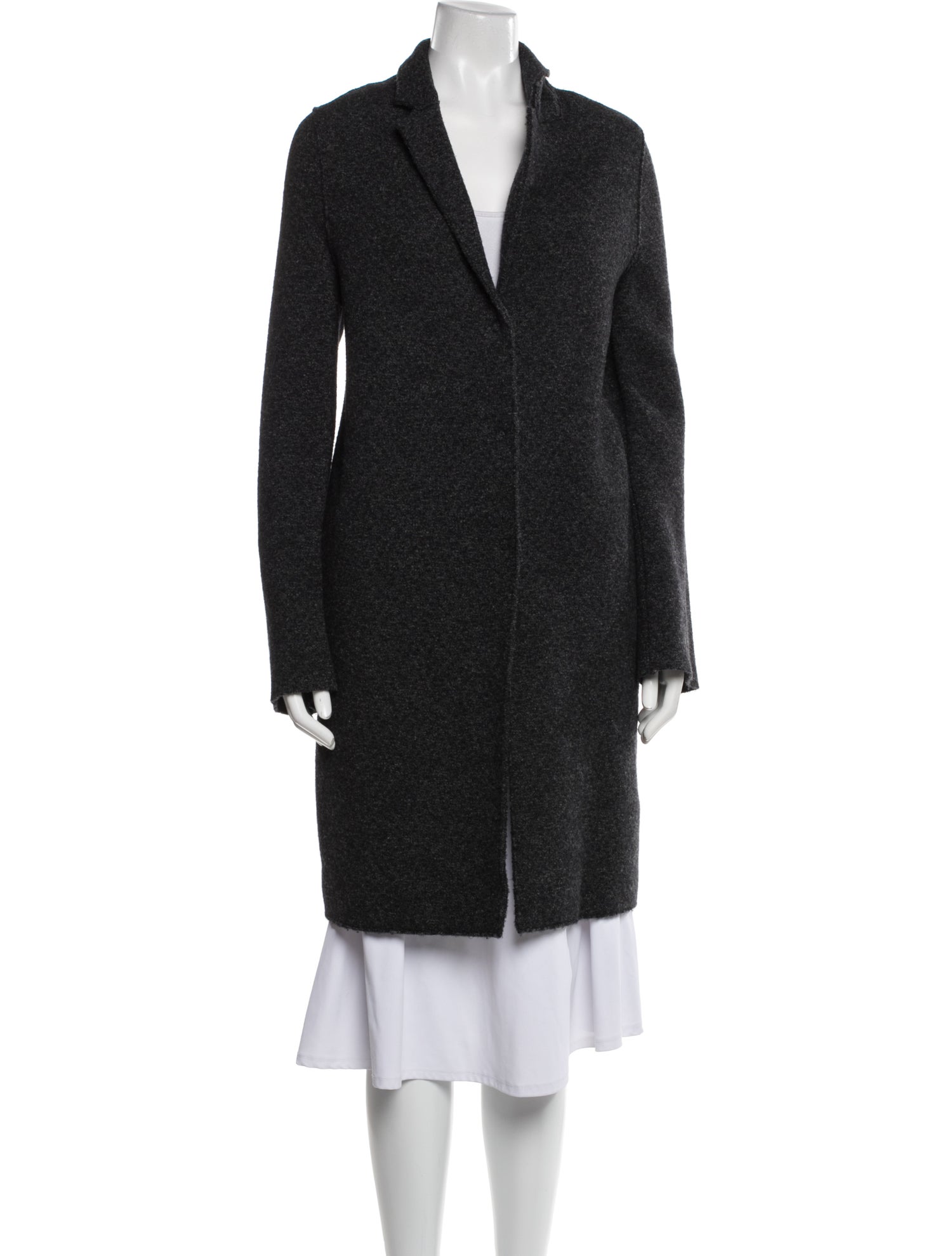 Harris Wharf London Virgin Wool Faux Fur Coat